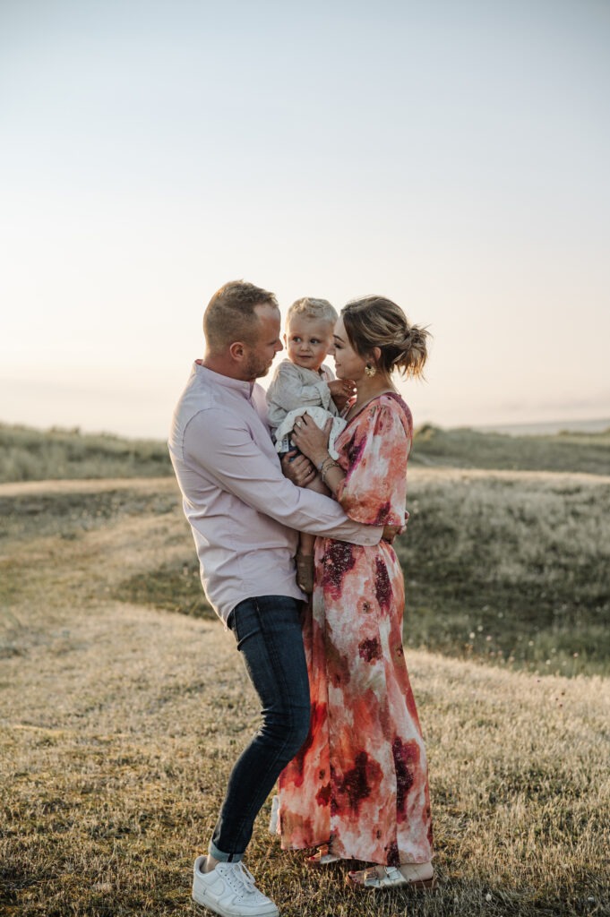 Famille dans les dunes