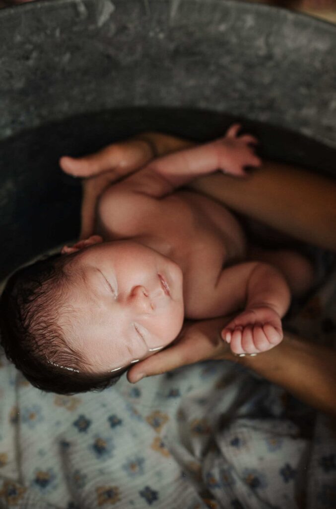 Marie Blouin Photographie Normandie Cotentin Bain Bébé